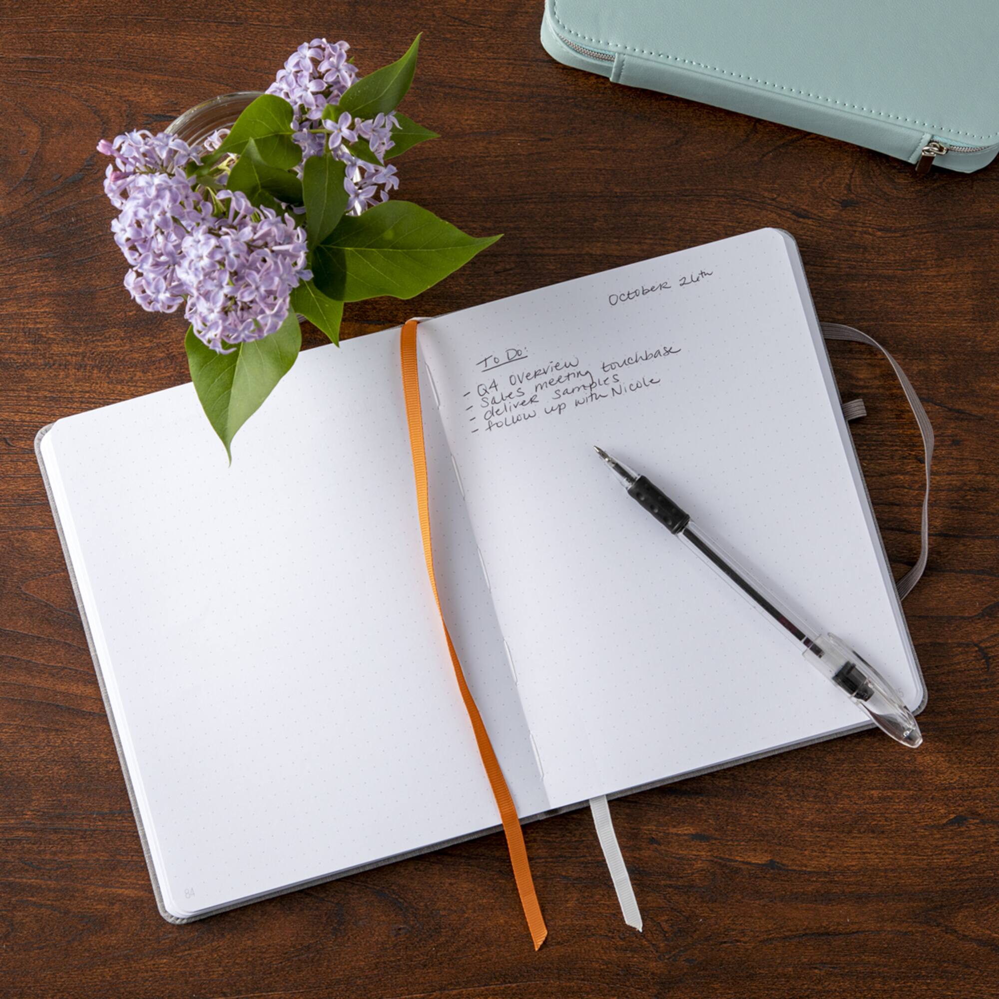 Gray Premium Hardcover Dot Journal, 6" x 8" by Artist's Loft™